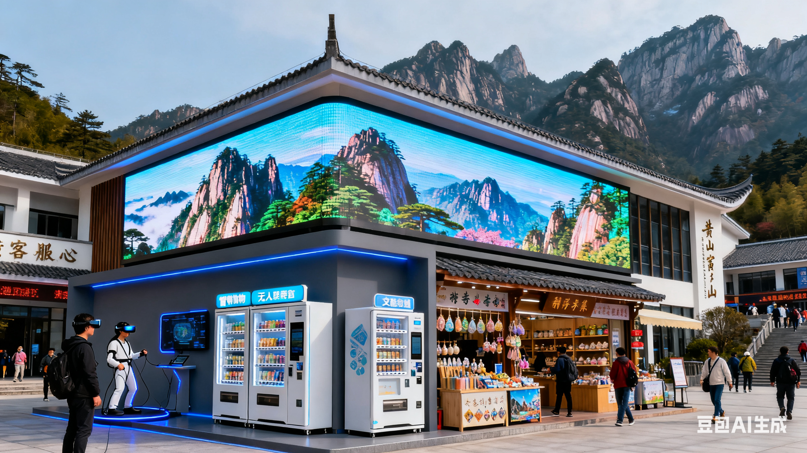 【场景编号006】"从容上山"更有序｜黄山南大门游客中心闲置资产盘活应用